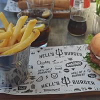 Vegan burger with truffle mayo at Hell's Burger in Varberg