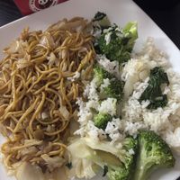 lo mein and super greens and rice   at Panda Express - Millenia Blvd in Orlando
