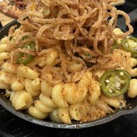 Vegan Mac with Crispy Onions and Sausage  at Walt Disney World - Territory Lounge in Lake Buena Vista