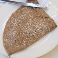 Vegan crepe with vegan nutella #Veganuary at Casa Del Gelato in Nice