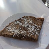 Crepe vegana con Nutella vegana e banana at Casa Del Gelato in Nice