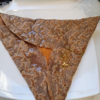 Savoury Crepes with cheese and bacon at Casa Del Gelato in Nice
