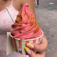 Raspberry ice cream (4,50€) at Elouise  in Colmar