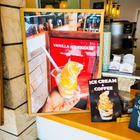 Soft served ice cream with topings or with coffe at Jaya in Tucepi