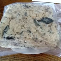 Cookies and cream rice krispie treat at Get Caked Bakery in Rochester