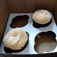 Chocolate peanut butter cupcakes at Get Caked Bakery in Rochester