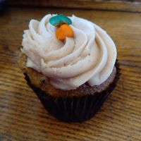 Carrot chai cupcake at Get Caked Bakery in Rochester