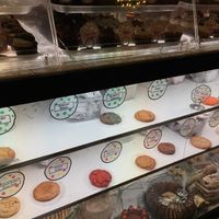 Any item with green dots - exclusively or in combination with selected colors- is vegan  at Get Caked Bakery in Rochester