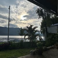 Lakeview with sunsett  at Lumuma in Pokhara