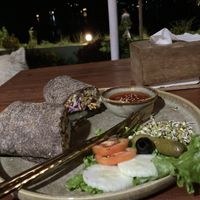 Tempeh wrap   at Lumuma in Pokhara