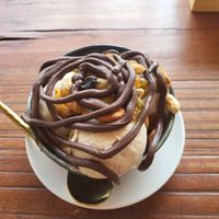 Chocolate fudge at Lumuma in Pokhara