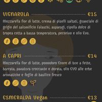 Menu   at Pinseria Aurelia 159 in Pietrasanta