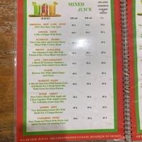Juice menu   at Ubud Kitchen Juice Bar in Gianyar