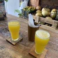 Pineapple juice  at Ubud Kitchen Juice Bar in Gianyar