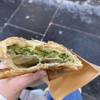 spinach vergas. very delicious 10/10!! at The Piemaker in Edinburgh