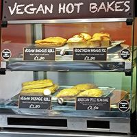 Vegan options + the soup of the day, labelled vegan. at The Piemaker in Edinburgh