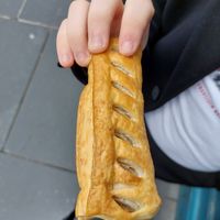 Vegan sausage roll at The Piemaker in Edinburgh