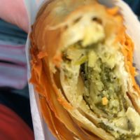 Spinach vergas bake - marked vegan. at The Piemaker in Edinburgh