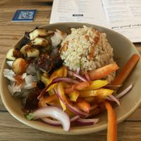 Mushroom rice bowl. So good   at Bartaco  in Huntersville