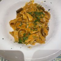 Pasta with boletus mushrooms  at San Telmo Pastificio in Bilbao