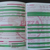 Menu 1 at Pizza Company in Las Vegas