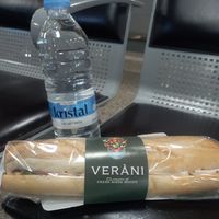 Vegan Breakfast roll (sandwich) and water at MLA - Veràni in Luqa