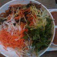 bun xao, messier than when they served it. Delicious! at CO in Charleston