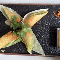 Crispy edamame spring rolls   at CO in Charleston