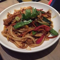 Spicy vegan udon at CO in Charleston