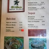 Menu 2 at El Milenio in Tepoztlan