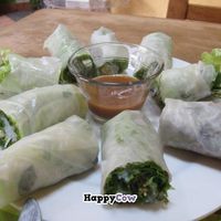 Vietnamese spring rolls at El Milenio in Tepoztlan