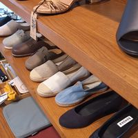 Display of (lady's) summer shoe selection at avesu in Berlin