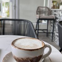 Cappuccino  at The Daily Grind Coffee Shop in San Ignacio