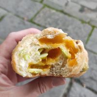 Cheese and edamame bun - inside at Wheat Allergy Baking Studio in Taichung