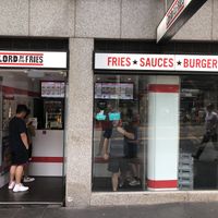 Street view  at Lord of the Fries in Sydney