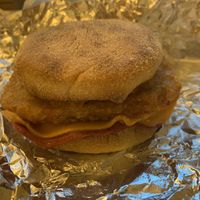 Egg and bacon added hash brown  at Lord of the Fries in Sydney