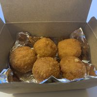 Mac and cheese balls  at Lord of the Fries in Sydney