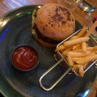 naboo Veggi Burger (wurde auf Wunsch veganisiert)  at NABOO Restaurant - Cafe - Bar in Balingen