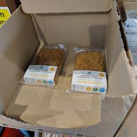 Stem ginger flapjack at Cafe Express in Skipton