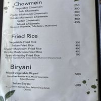 Menu  at Himalayan Spa in Kathmandu