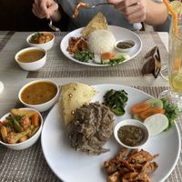 Didho set   at Himalayan Vegan Restaurant in Kathmandu