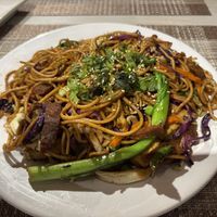 Mixed Chowmein - fantastic!!  at Himalayan Vegan Restaurant in Kathmandu