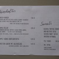 Menu at NOSCH.La Tortita in Leipzig