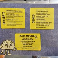 Menu at Shottas Medellin Vegan Food in Medellin