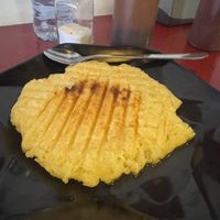 Cheesy Arepas  at Shottas Medellin Vegan Food in Medellin