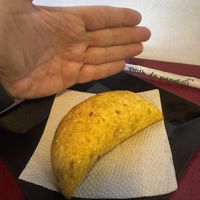 Massive “classic” empanada   at Shottas Medellin Vegan Food in Medellin