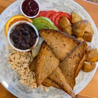 Traditional Vegan Breakfast at The Broken Bow in Port Alberni
