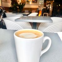 Oat latte at Coffee Yard in Holywood