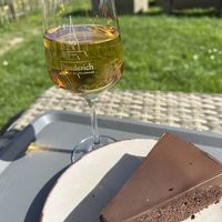 Schokokuchen vegan  at Café Clara in Puenderich