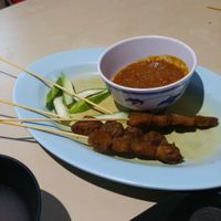 satay at Yuan Xiang Vegetarian in Northeast Singapore